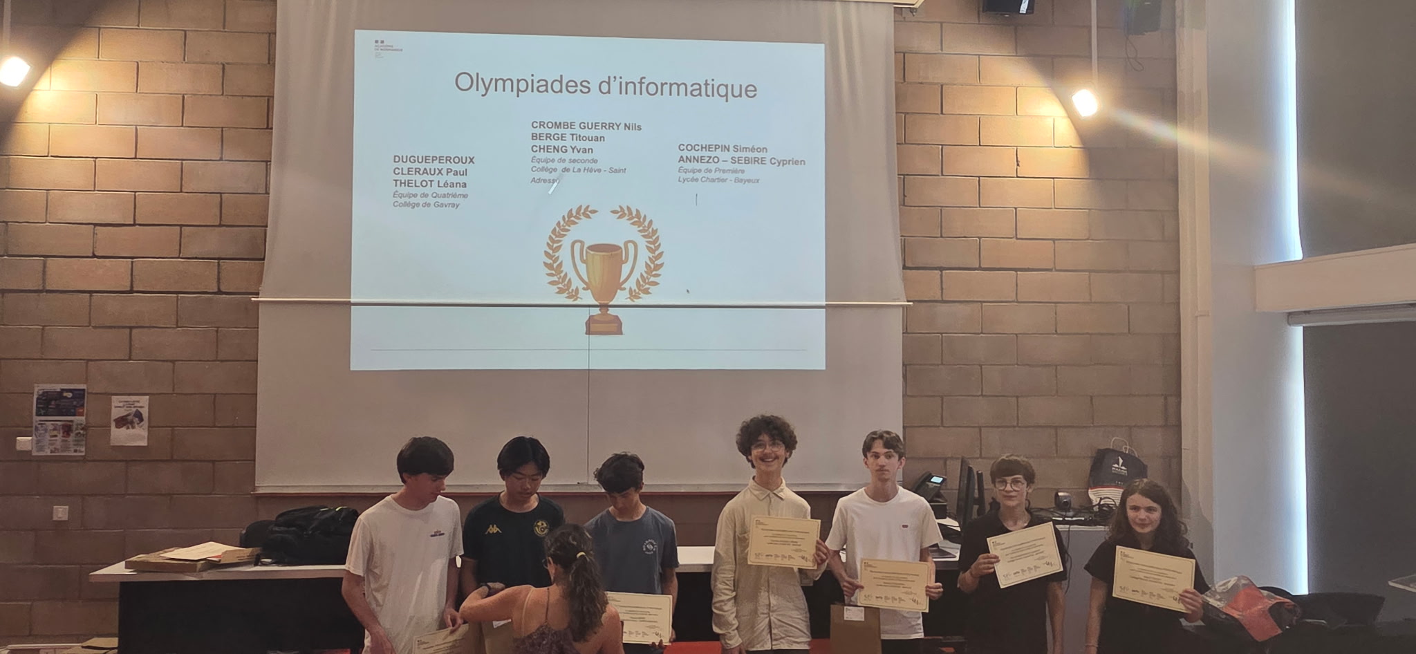 Olympiades d&rsquo;Informatique en Première